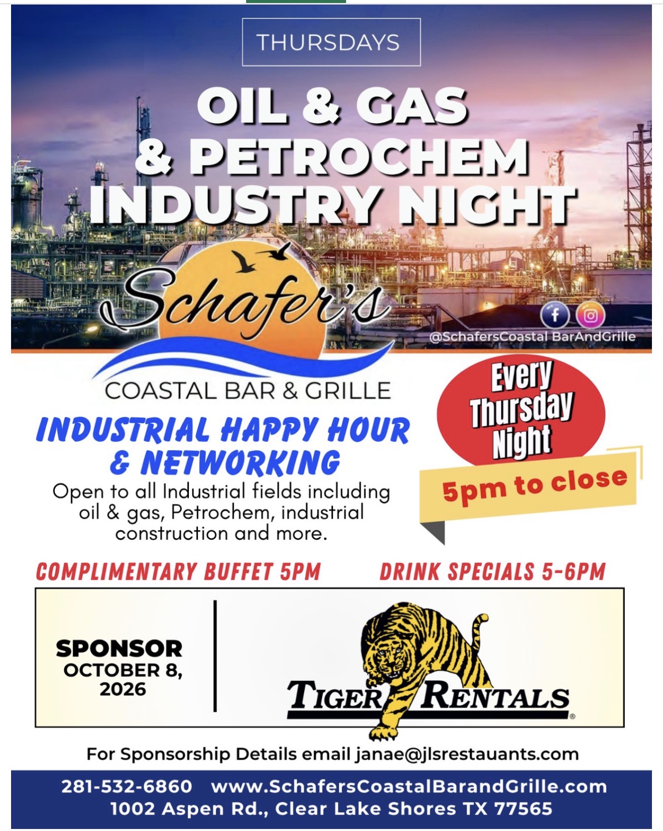 THURSDAYS GAS | PETROCHEM INDUSTRY NIGHT - OCT 8TH event flyer